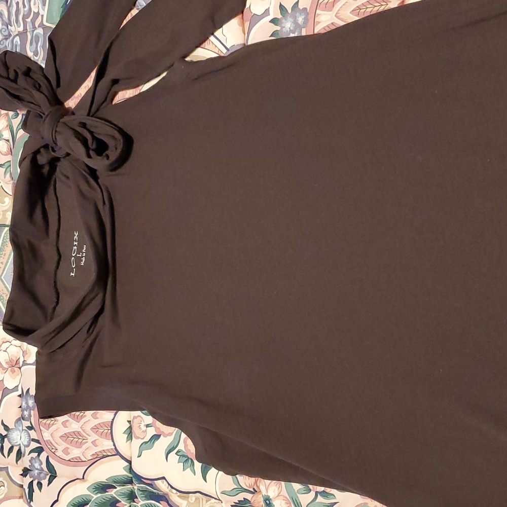LOGIX SLEEVELESS BOW BLOUSE - Picture 3 of 6